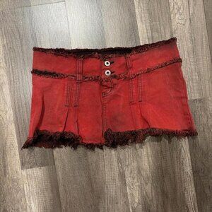 NWOT I.AM.GIA Red Skylar Mini Skirt